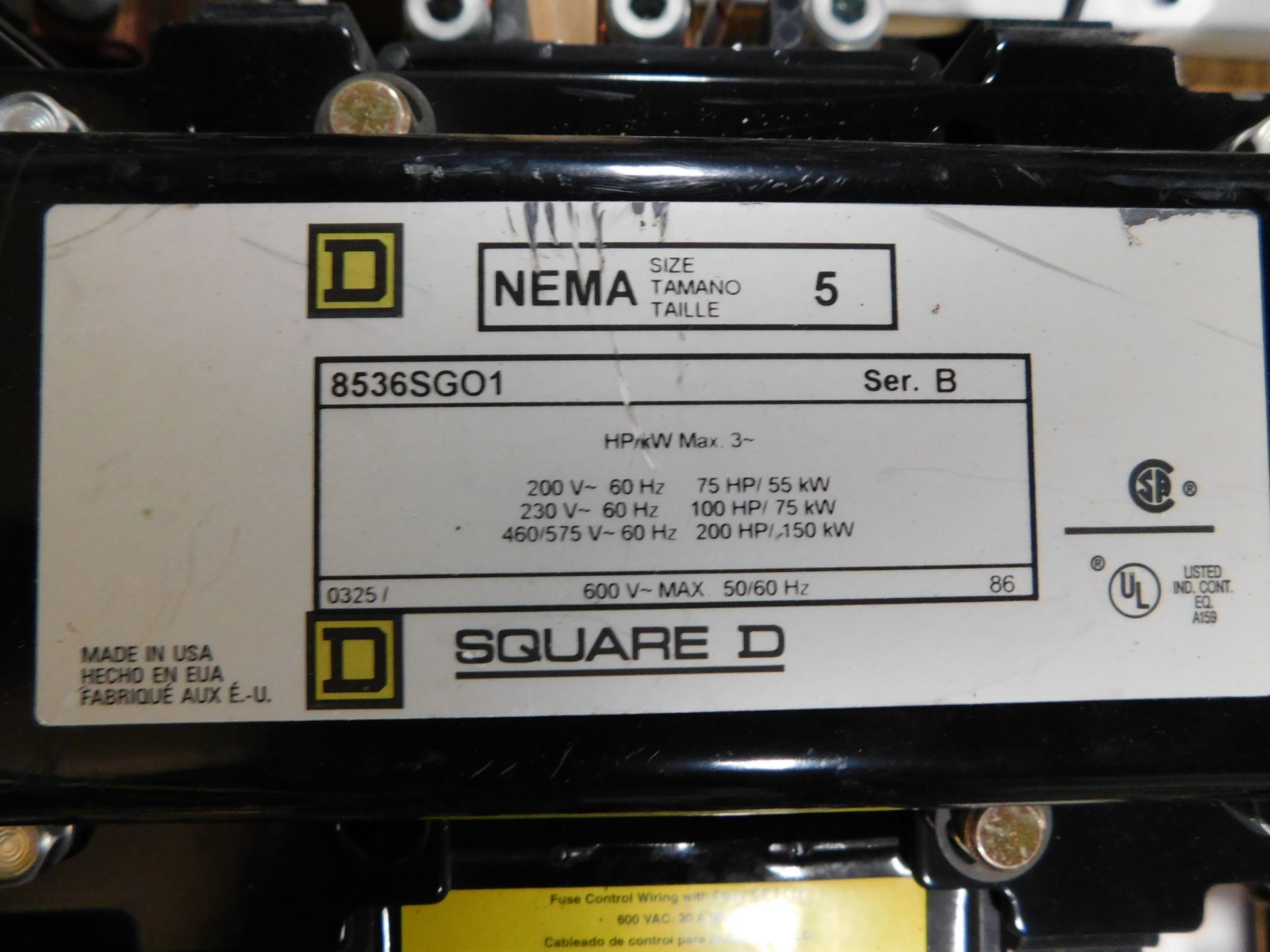 LOT OF (12) SQUARE D CONTACTORS - Image 3 of 4