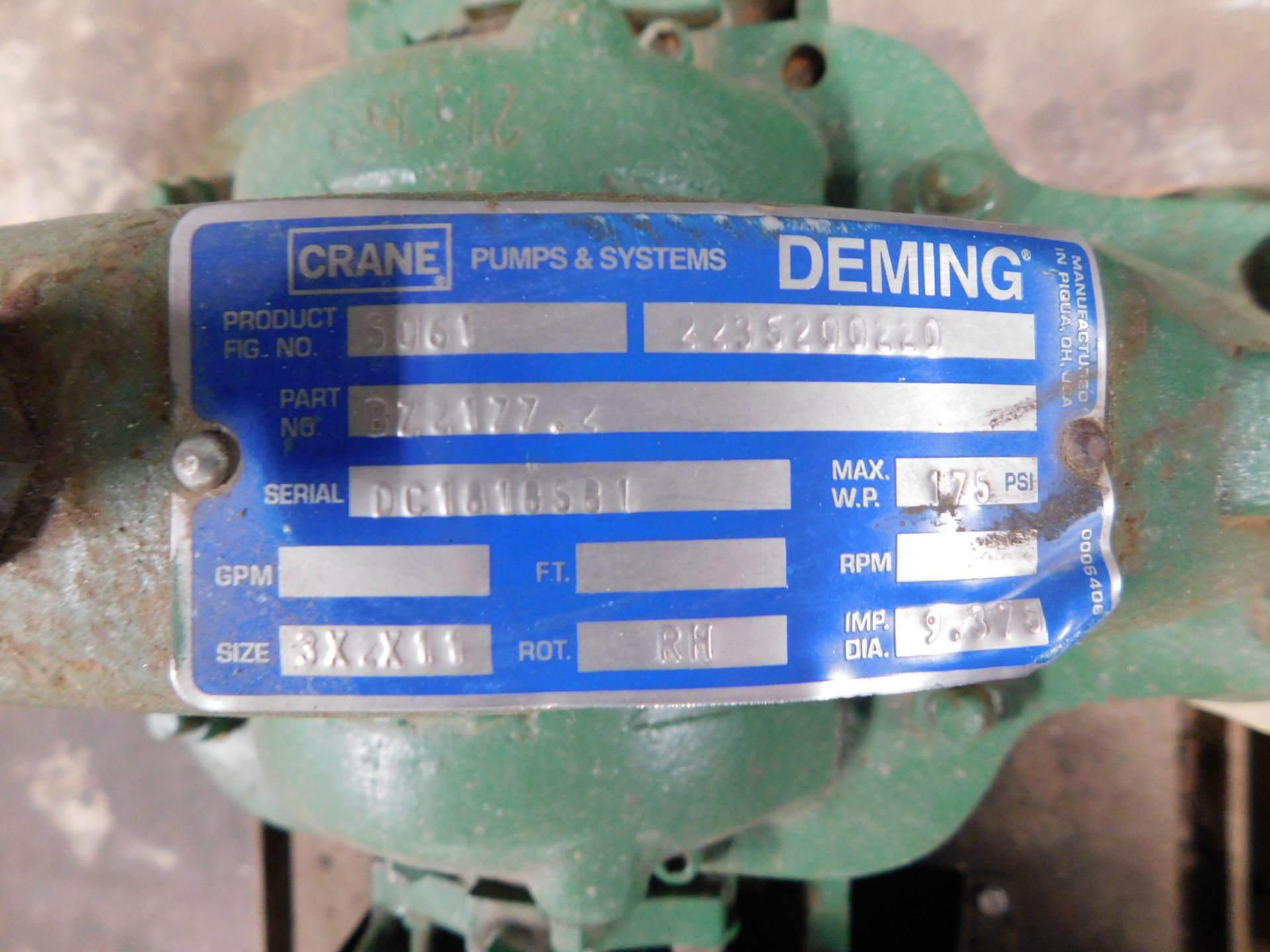 DEMING PUMP W/ WEG MOTOR - Image 2 of 3