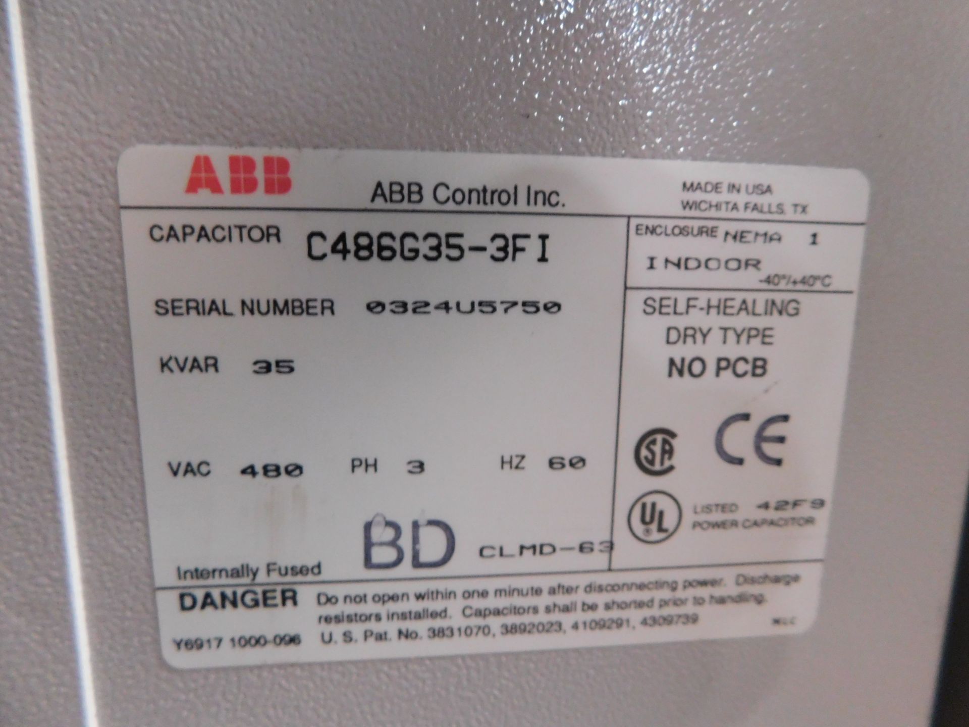 LOT OF (7) ABB CAPACITORS - Image 3 of 4