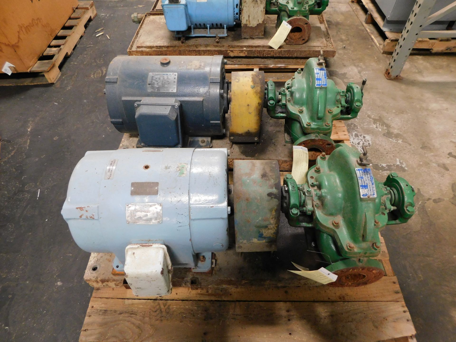 LOT OF (2) DEMING PUMPS W/ 40 HP MOTORS