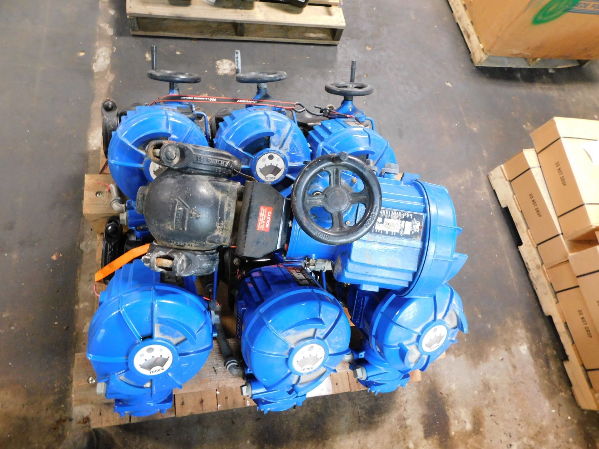 LOT OF (7) ROTORK ACTUATORS W/ 4" VICTAULIC VALVES - Image 2 of 5