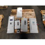 LOT OF (5) GE AND SIEMENS DISCONNECT SWITCHES.