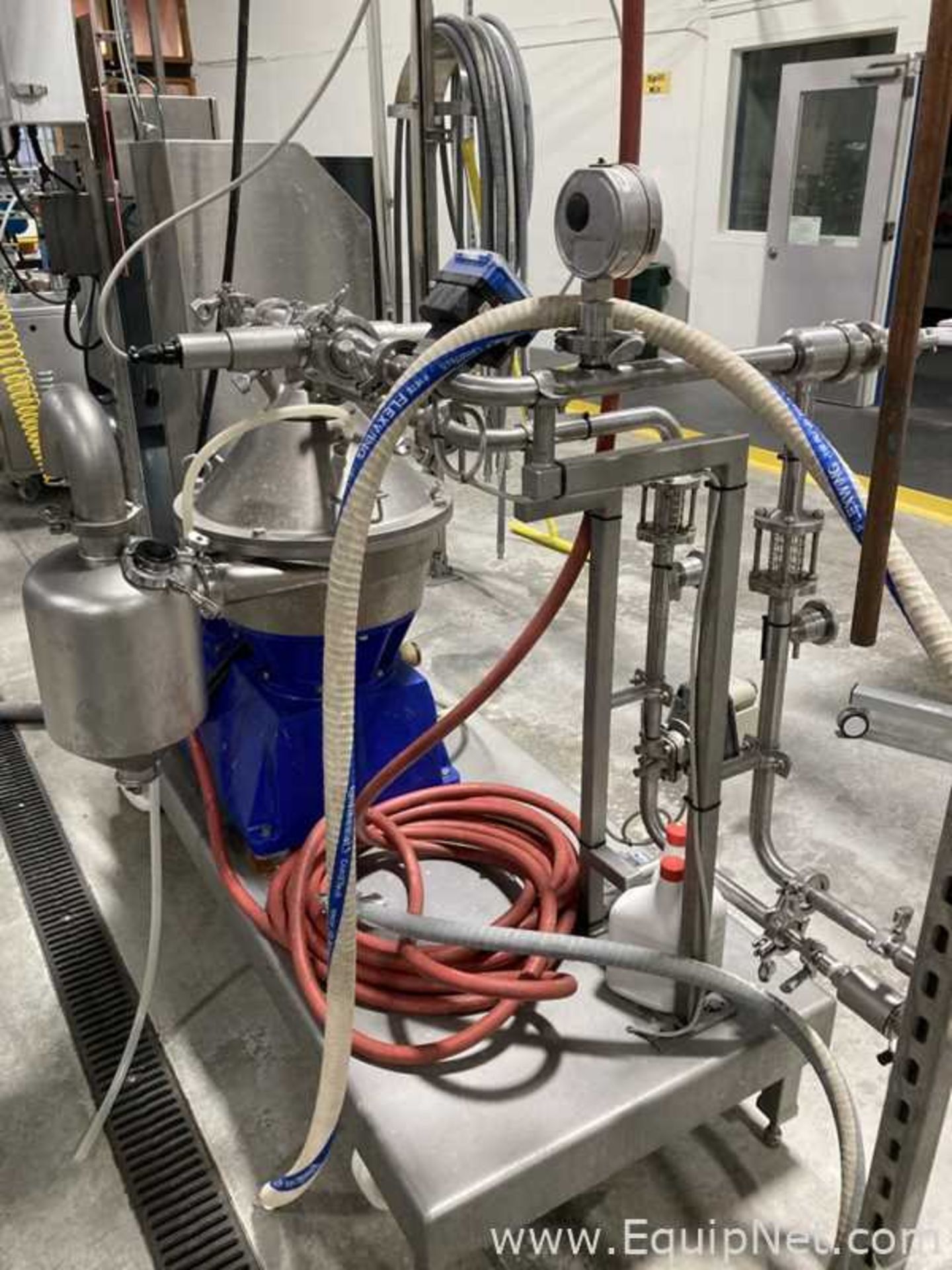 Alfa Laval LAPX 404 Stainless Steel Skid Mounted Centrifuge with Pump Cart - Image 9 of 15