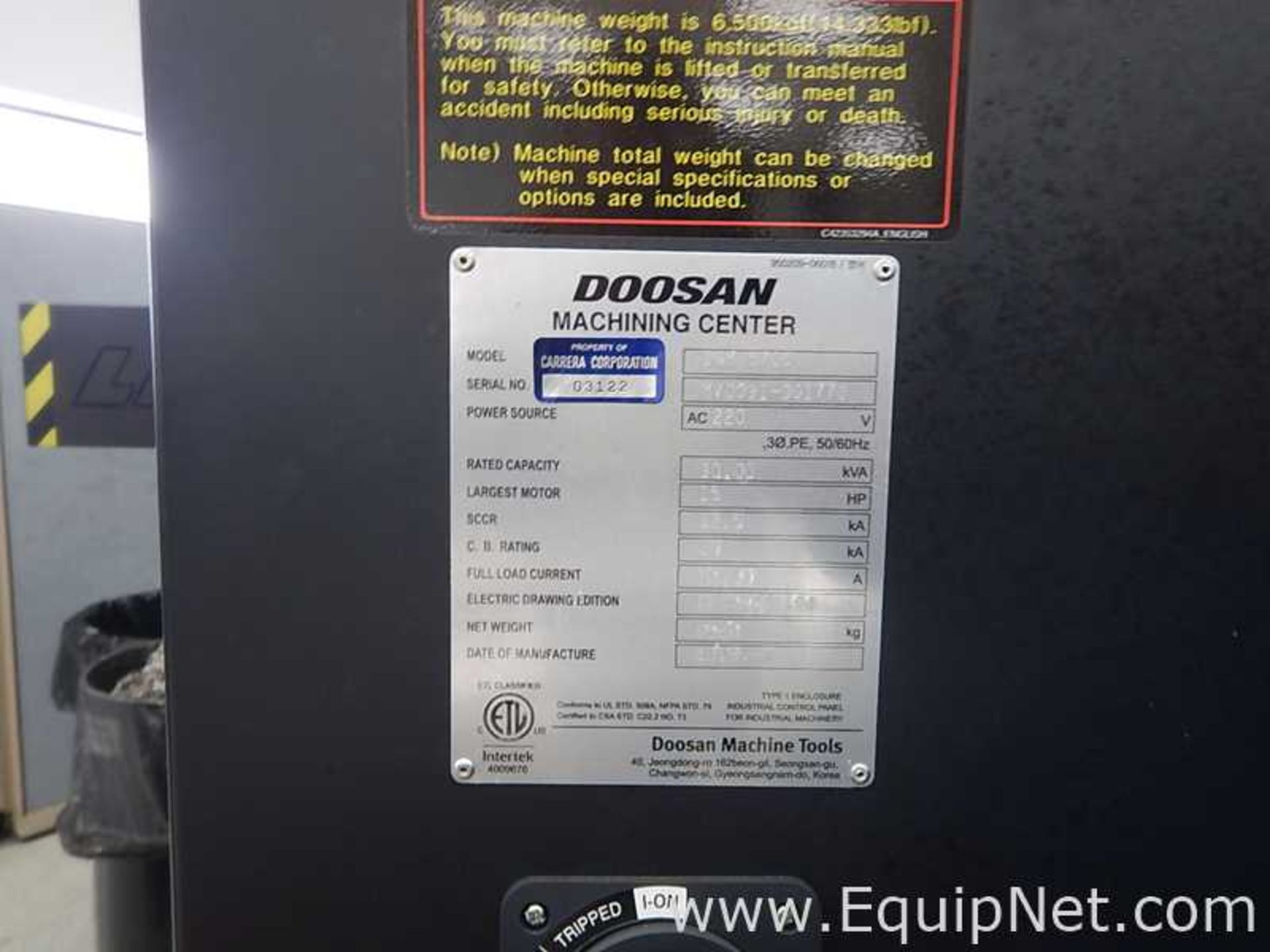 Doosan DNM 5700 CNC Precision Vertical Machining Center - Image 10 of 10