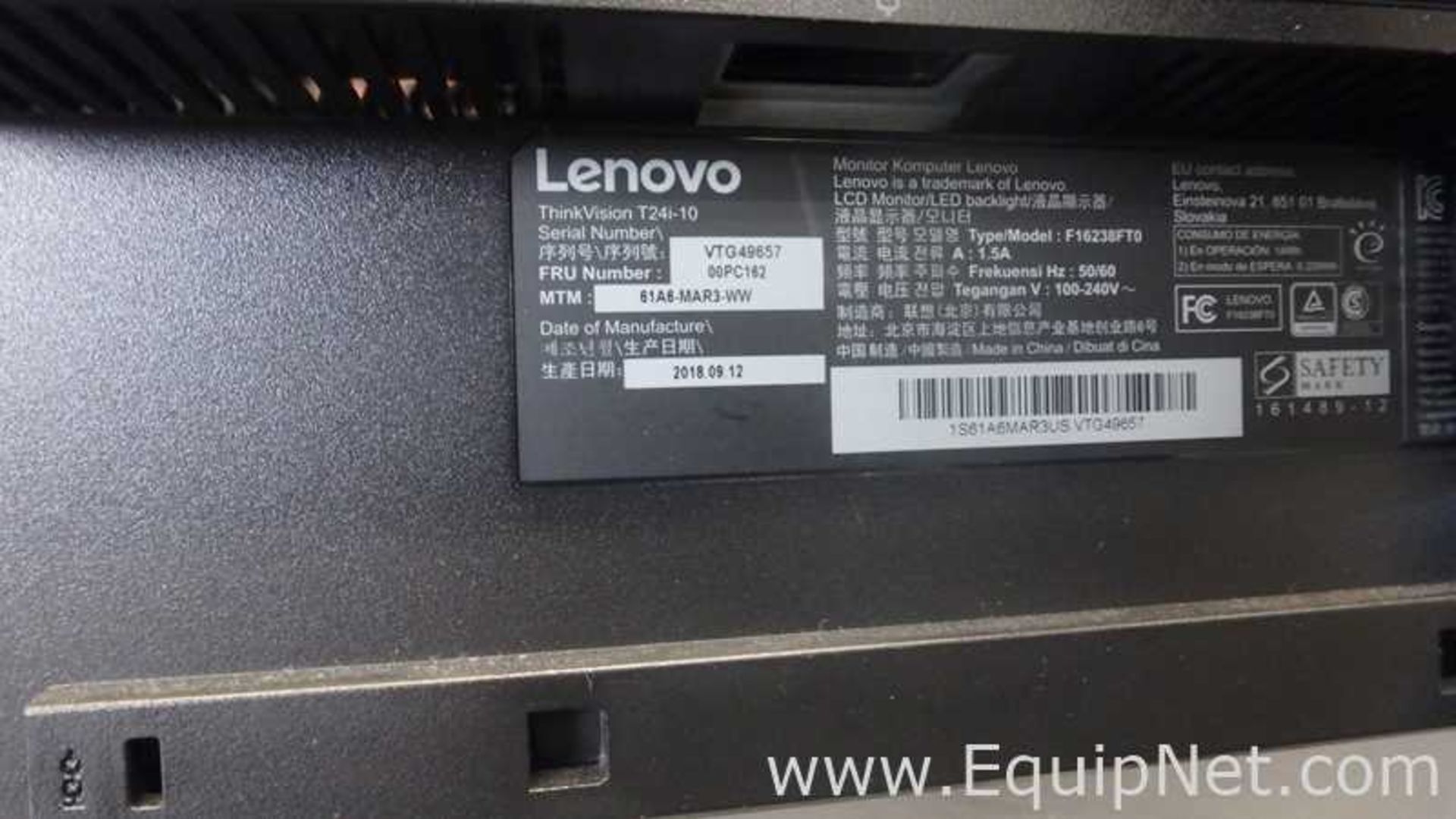 Lenovo ThinkVision T24i-10 Monitor - Image 5 of 5