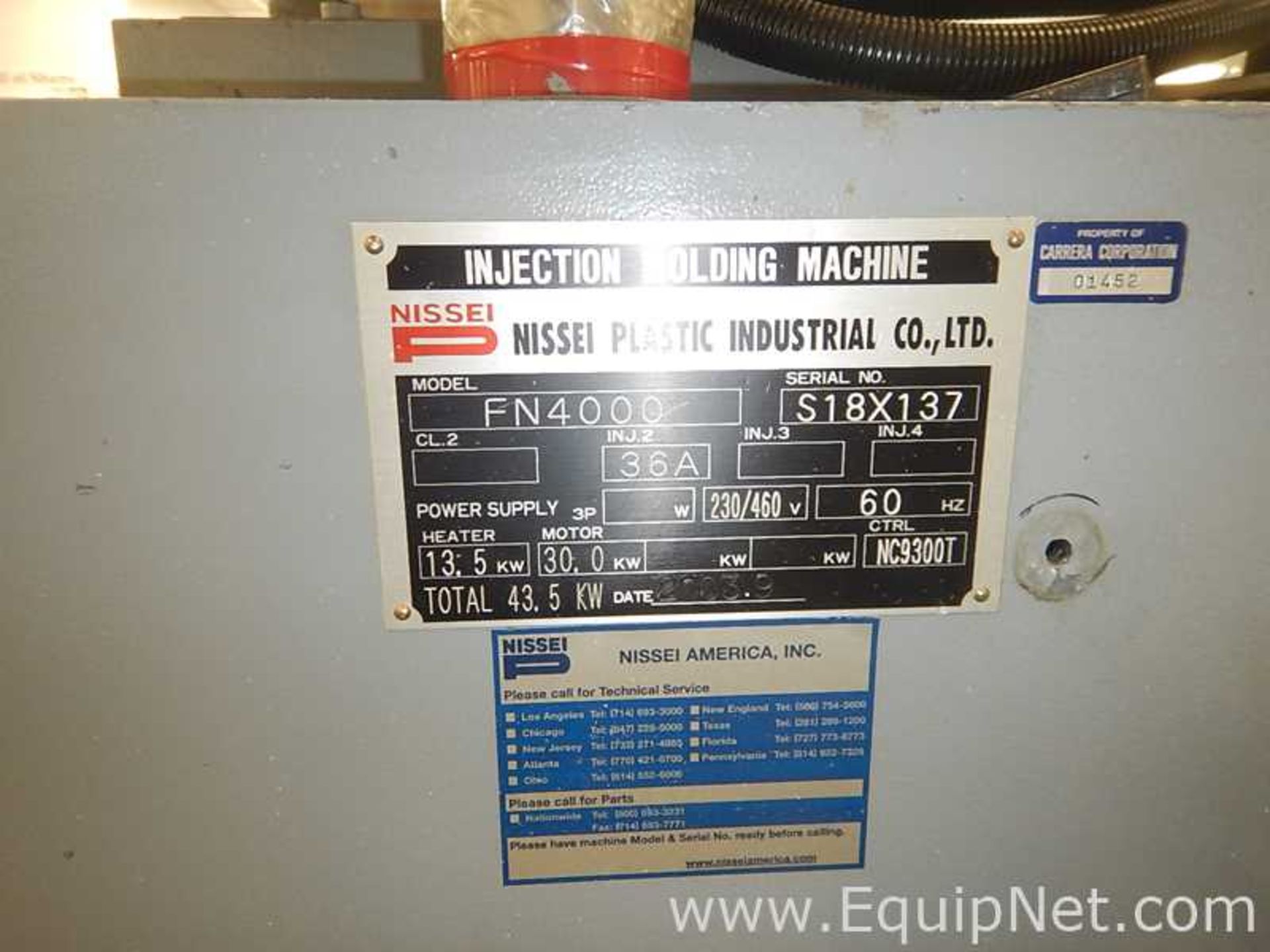 Nissei FN4000-36A Injection Molding Machine - Image 2 of 13