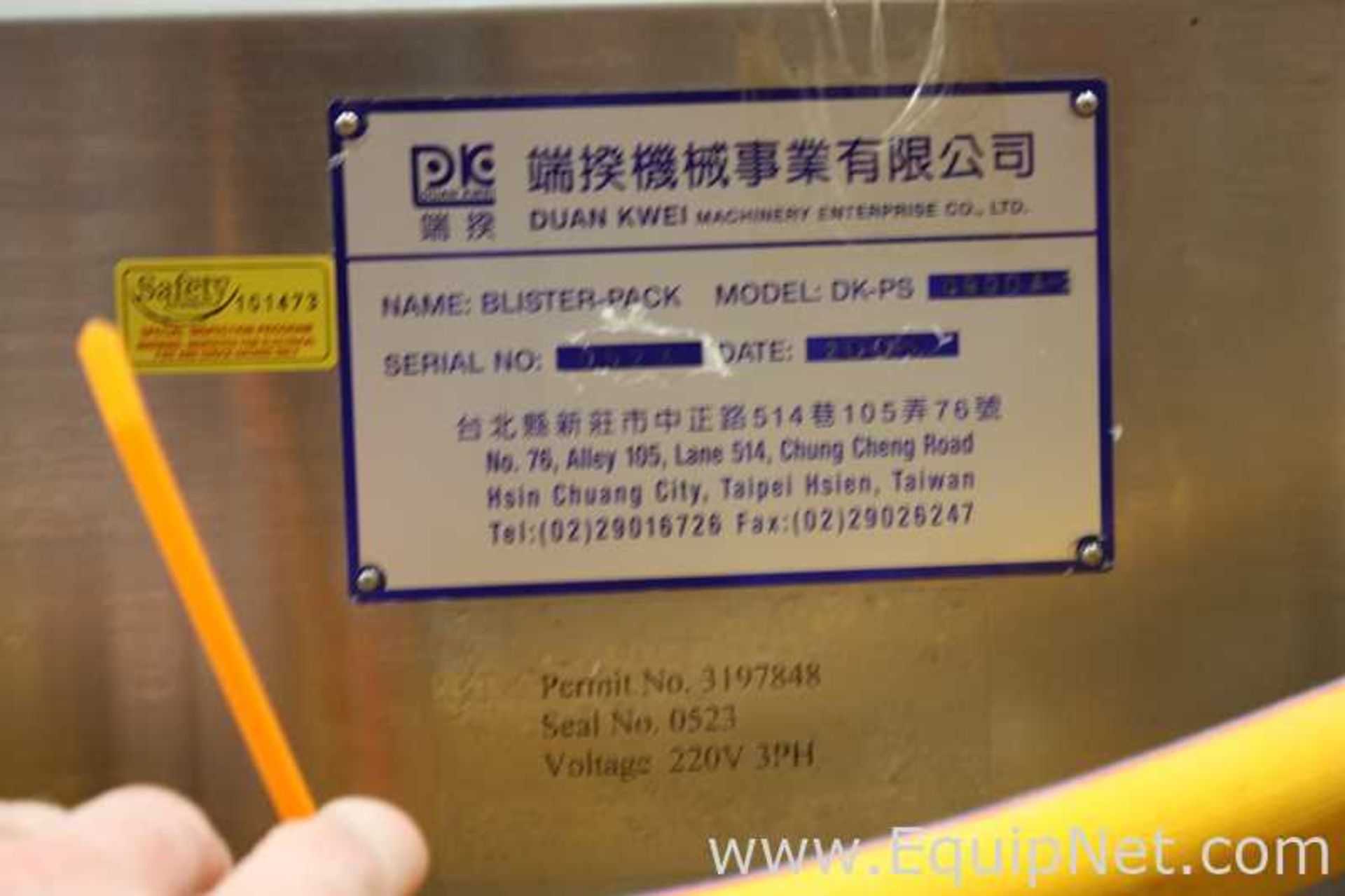 Duan Kwei DK-PS 4000 A-2 Blister Packaging Machine - Image 13 of 22