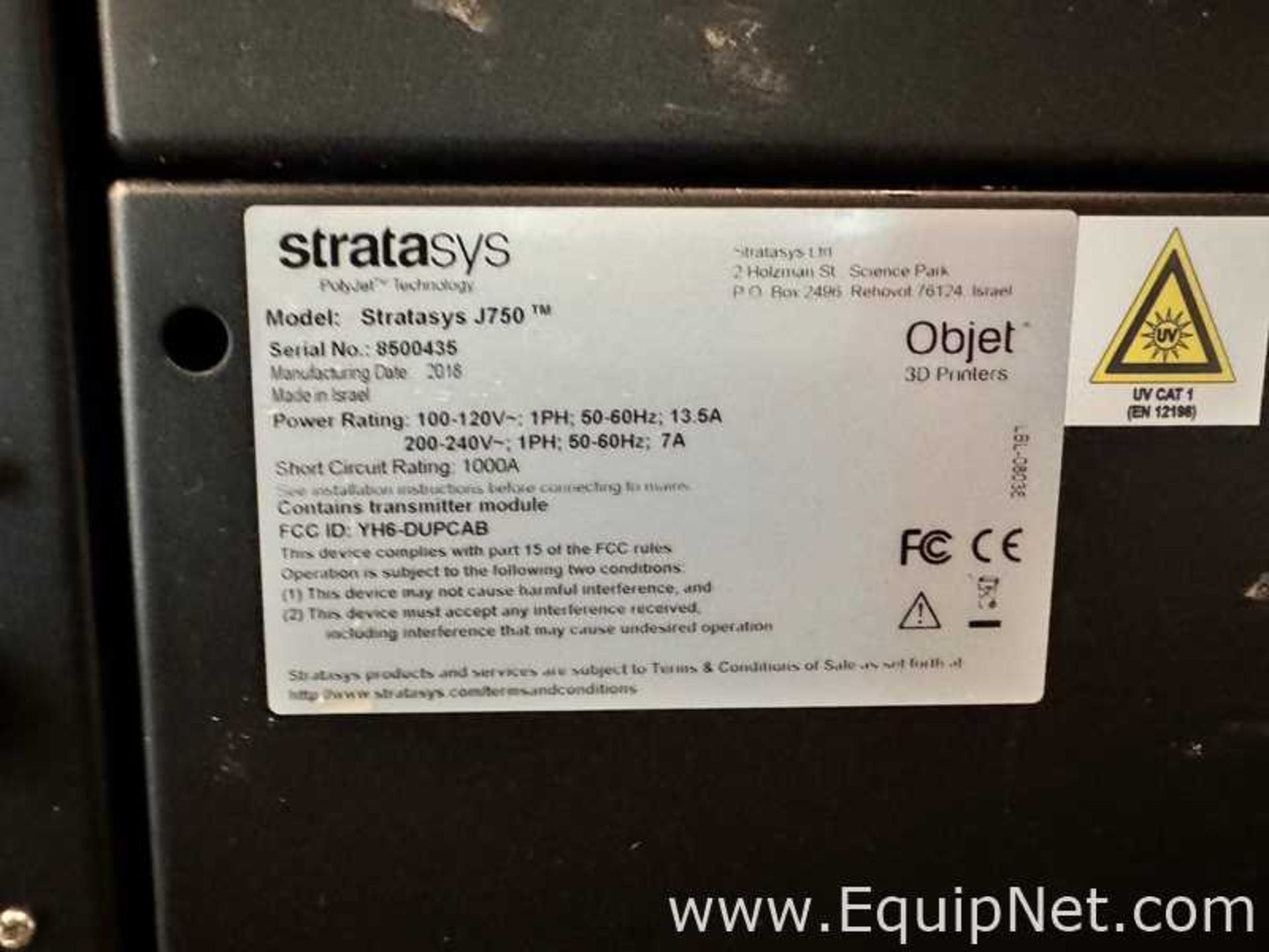 Stratasys PolyJet Technology J750 3D Printer - Image 3 of 5