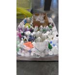 pallet of cleaning supplies, chemicals and other items