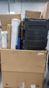 travel case, shovel, k flex and, flooring, rolled fencing and more