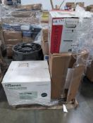 Hisense Window Air Conditioner, Knee Walker, Brother MFC-L3710cw printer, NFL Bengals items, books,