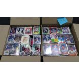 two boxes of baseball cards