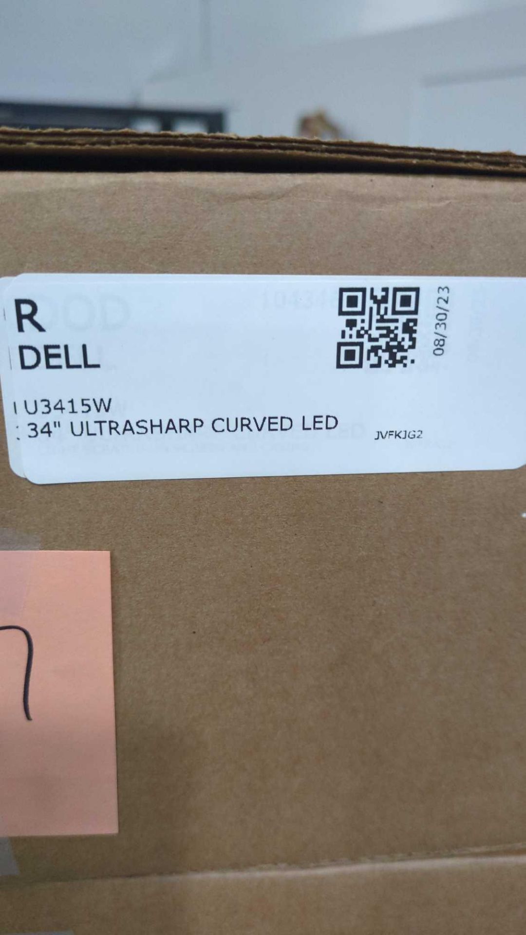 Two 34" Dell Ultrasharp Curved LED Monitors U3415W - Image 2 of 4