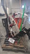 Wire bin- Hand truck, Crank hoist, dolly, tubing, and more