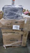 Pallet- chaise lounge, patio set piece, storage totes, Insignia TV, Burst SS Max Trio, rolled mattre