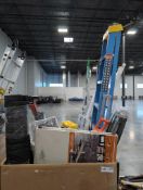 GL- Folding table, ladders, poles, truck mat, cone and more