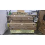 Pallet- heavy duty industrial Shelving, Seville classics Rolling workbench, seiko clocks, Suncast sh