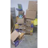 Pallet-dish pods, Misc members mark clothing, Starburst, giftbasket set, Sanitzers, airheas, omega 3