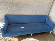 (2) blue couches