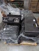 pallet of watertight cases