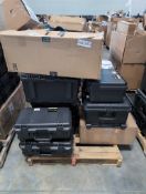 pallet of waterproof travel cases, vacuum and more