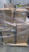 pallet of ceiling fans bedding club 800M another items