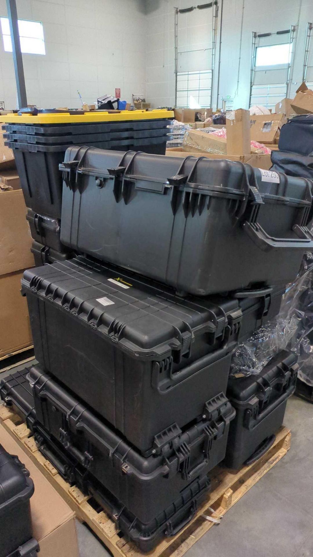 pallet of multiple sizes of waterproof travel cases and storage bins - Image 3 of 4