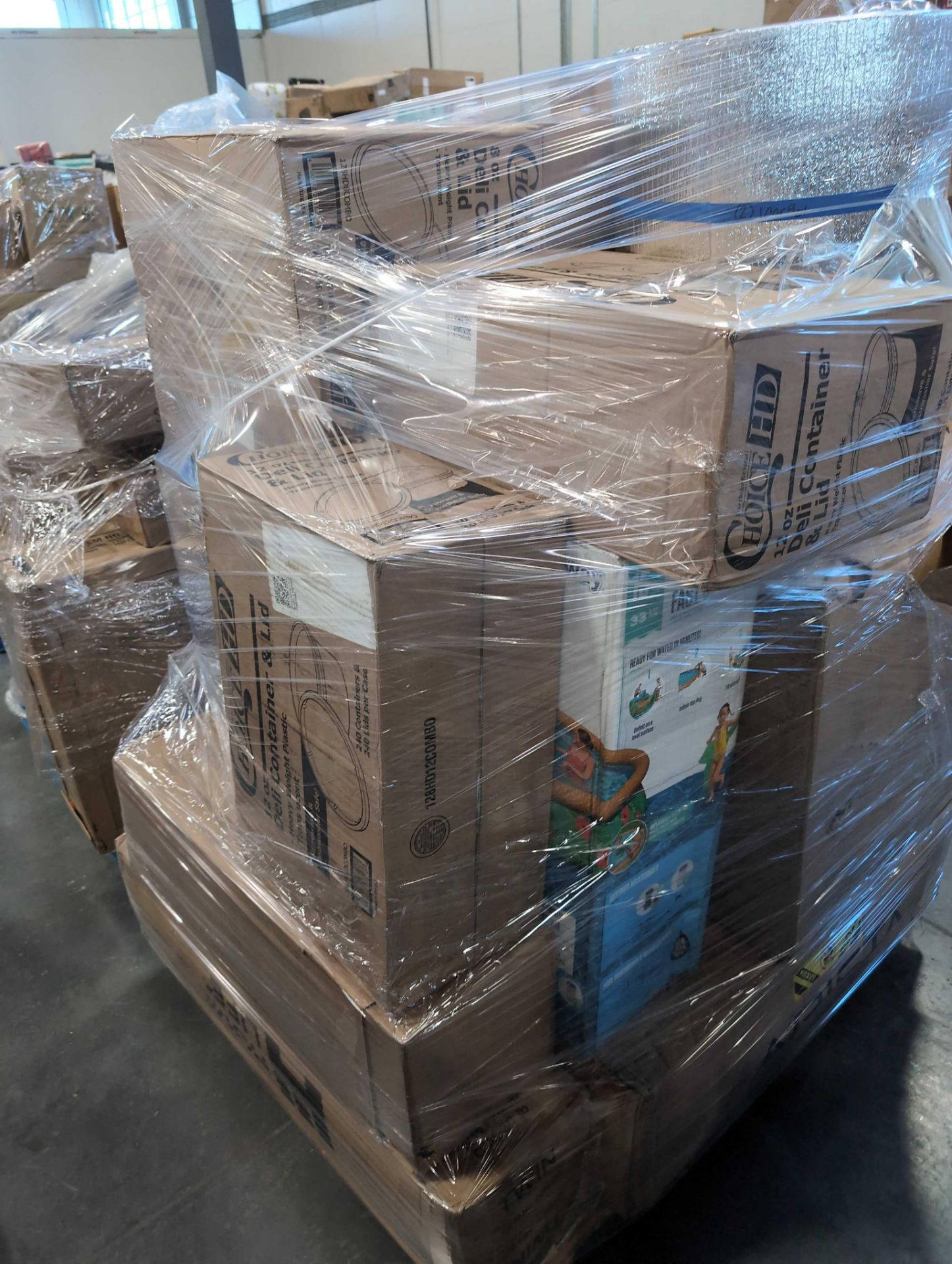 Pallet- HP Color Laserjet Pro MFP 4301fdn printer, deli container, Foam foil roll, bestway kids pool - Image 8 of 14