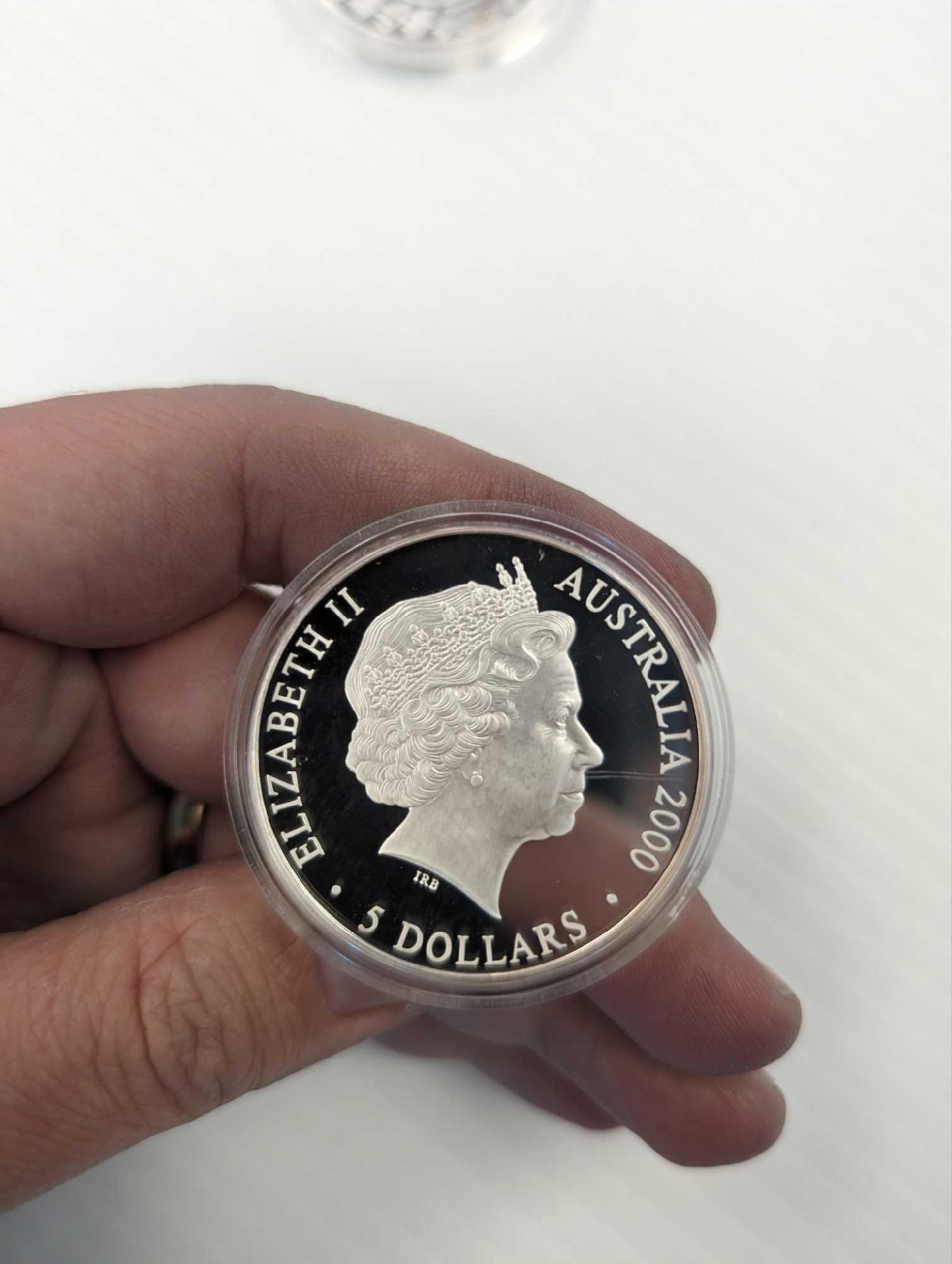 2000 Australia $5 Sea Change Proof .999 Silver 1oz Coin-Sydney Olympics - Image 2 of 2