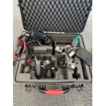 Misc drone pieces, GoPro's, lenses, and case