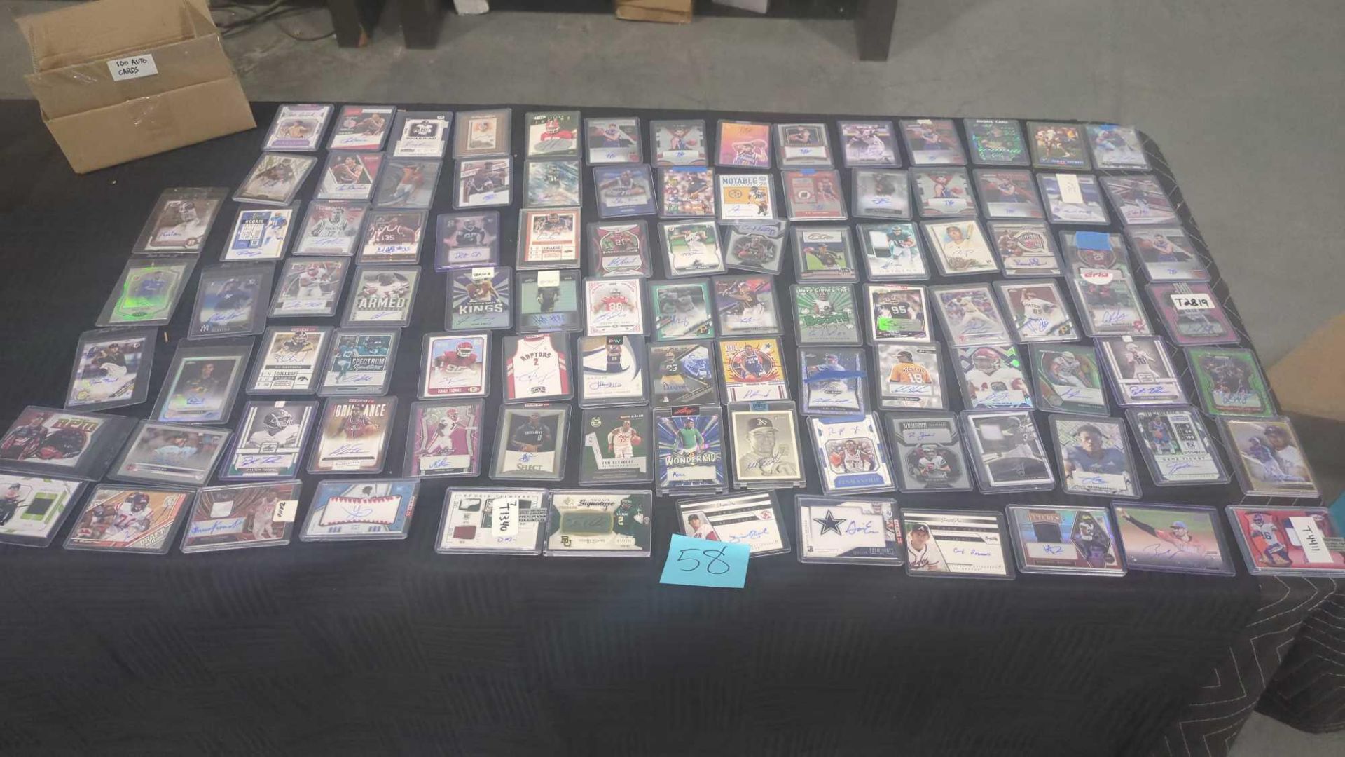 100 Autographed/signed sports cards