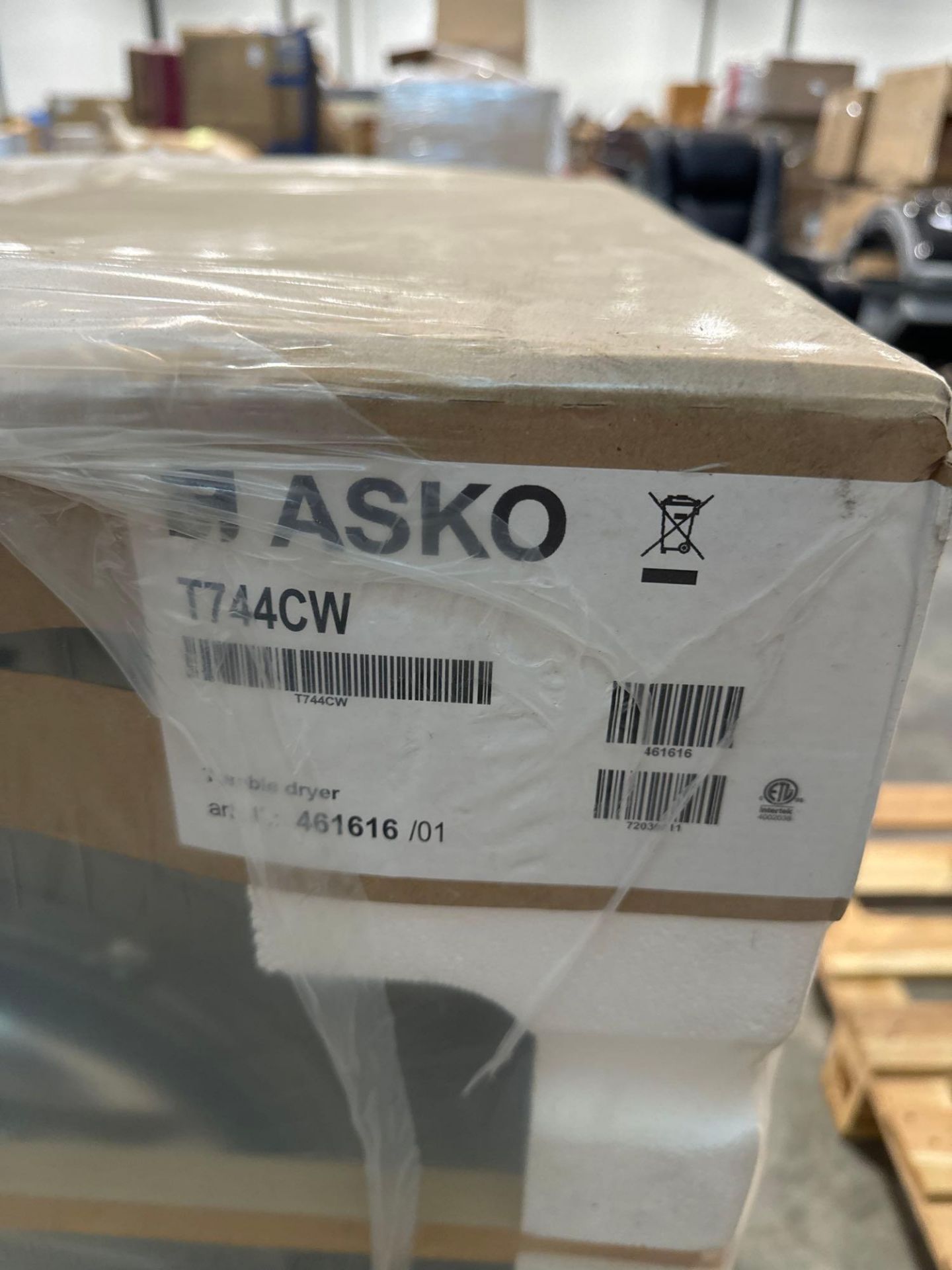 Asko Dryer T744CW - Image 3 of 3