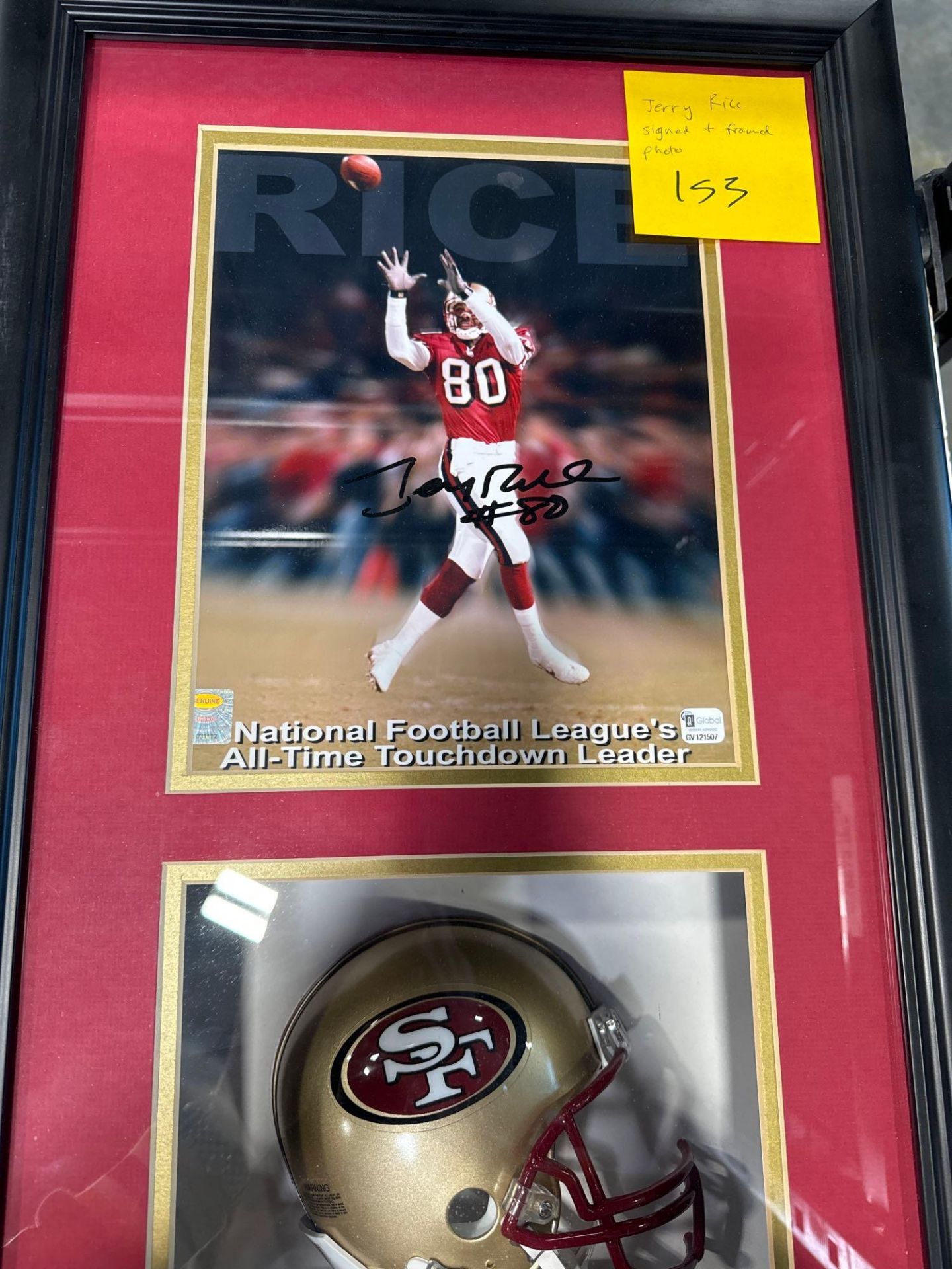 Jerry Rice signed and framed photo - Bild 2 aus 2