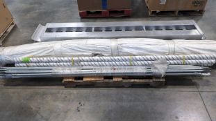 aluminum ramps, Rug, Scaffolding pieces, 5 Galaxy Shakespeare Antennas