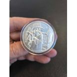 2 oz Egyptian gods high relief silver