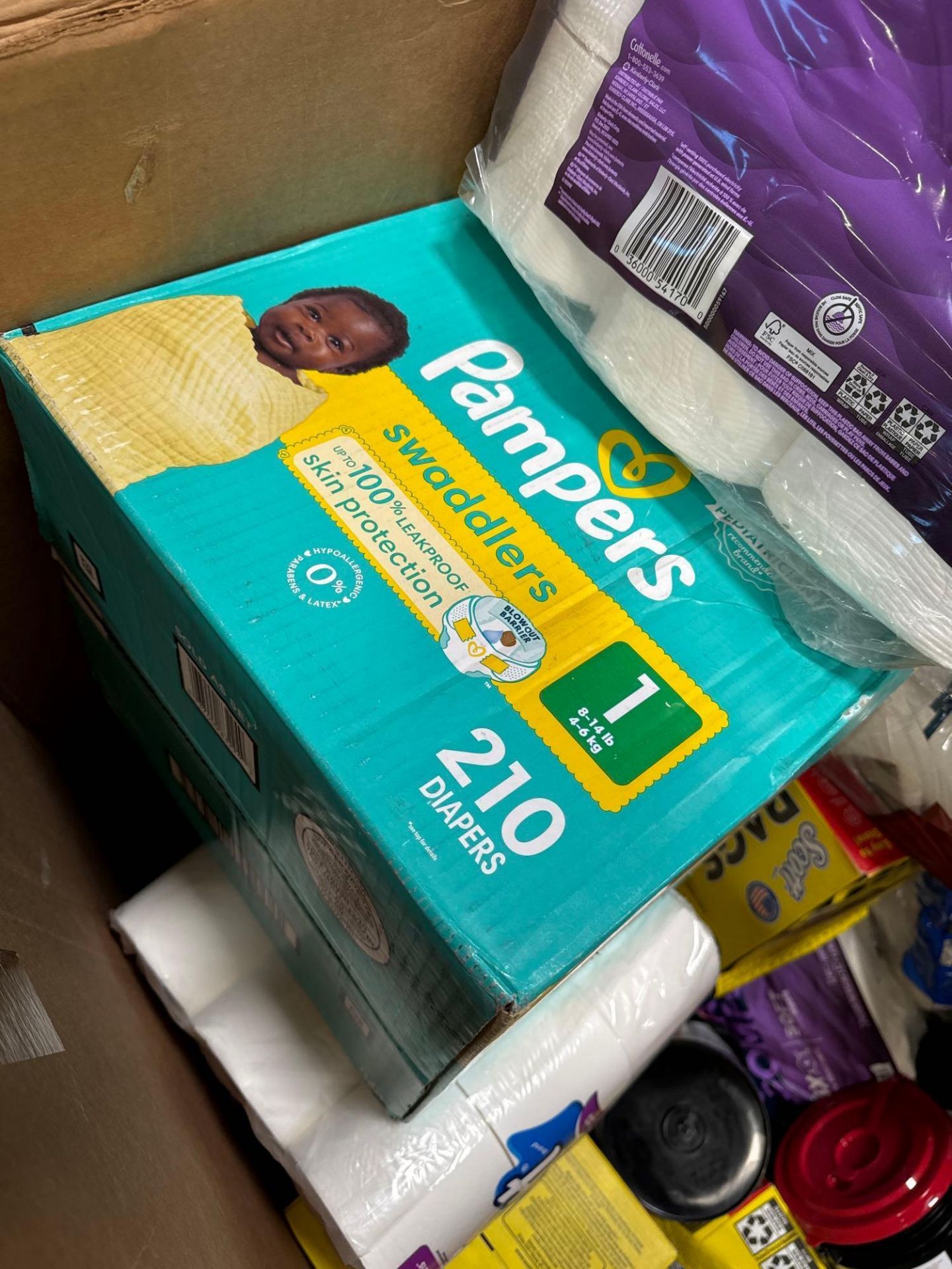Scott Toilet paper, Cottoneel, Rags in a box, pampers proscrub and more - Image 4 of 6