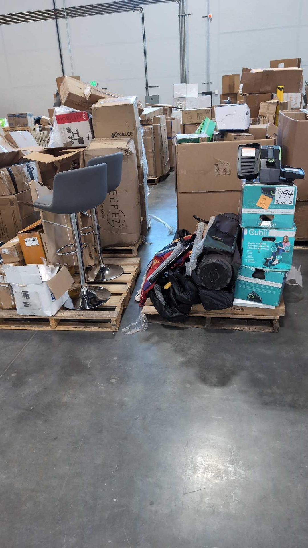 Two pallets-stools, Golf club, Cubii Compact Seated bike, hammocks, and more - Image 13 of 13