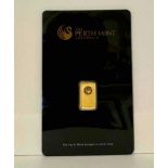 Kangaroo 1g Gold Minted Bar, The Perth Mint