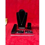 2 Carat Moissanite Size 7, 925 Silver Band, 2 Carat Moissinate Necklace - Display Not Included