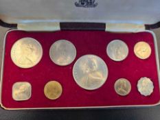 1966 coins of the Bahamas sterling silver coin set