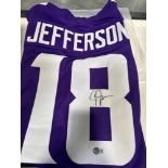 Justin Jefferson signed jersey (Beckett authentic)