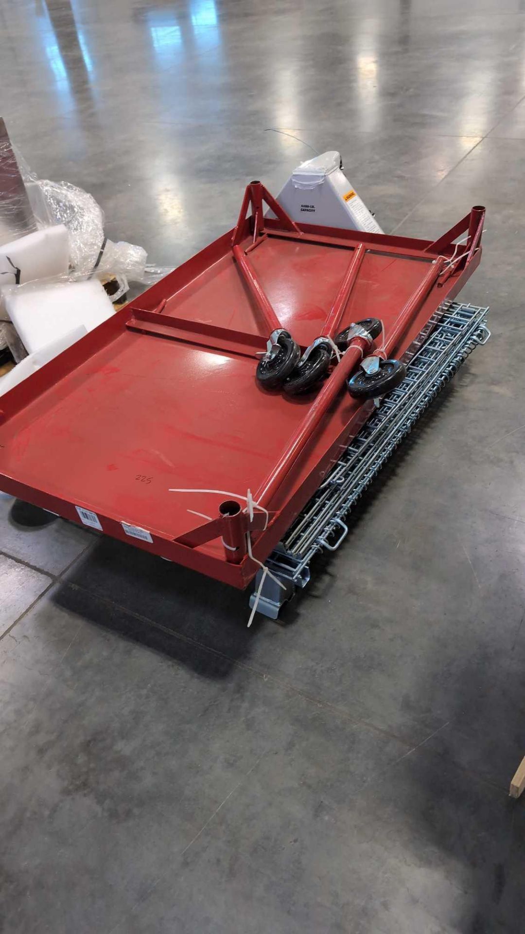 Pallet jack no handle, wire bin, and cart, - Image 4 of 4