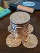(20) 2019 Slayed Dollar Zombucks Copper Coins