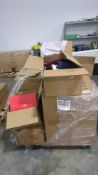 Dining chair, Box of Polo Clothing, white t-shirts, Zwilling cookware set, Honda Odessey front suspe