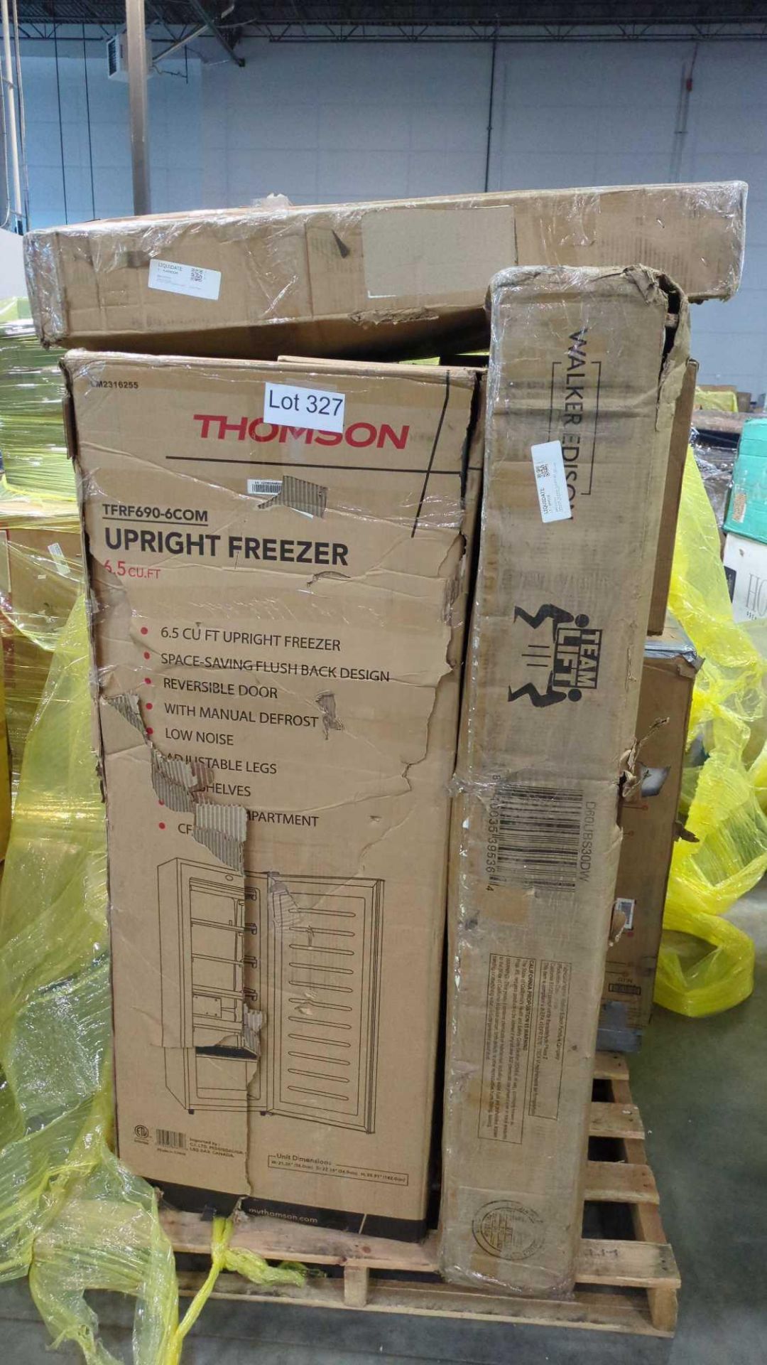 Thompson upright chest freezers, , Walker Edison Urban blend storage, chest freezer