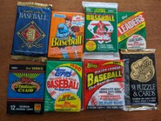 Vintage Baseball Cards (8 total packs)