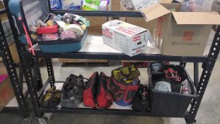 Tools, hand tools, sand paper, hammer, lights, Cobra CAM Cable chain, jumper cables, misc tools and