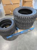 Tires: Two Dunlop american elite tires, 2 trail hogs