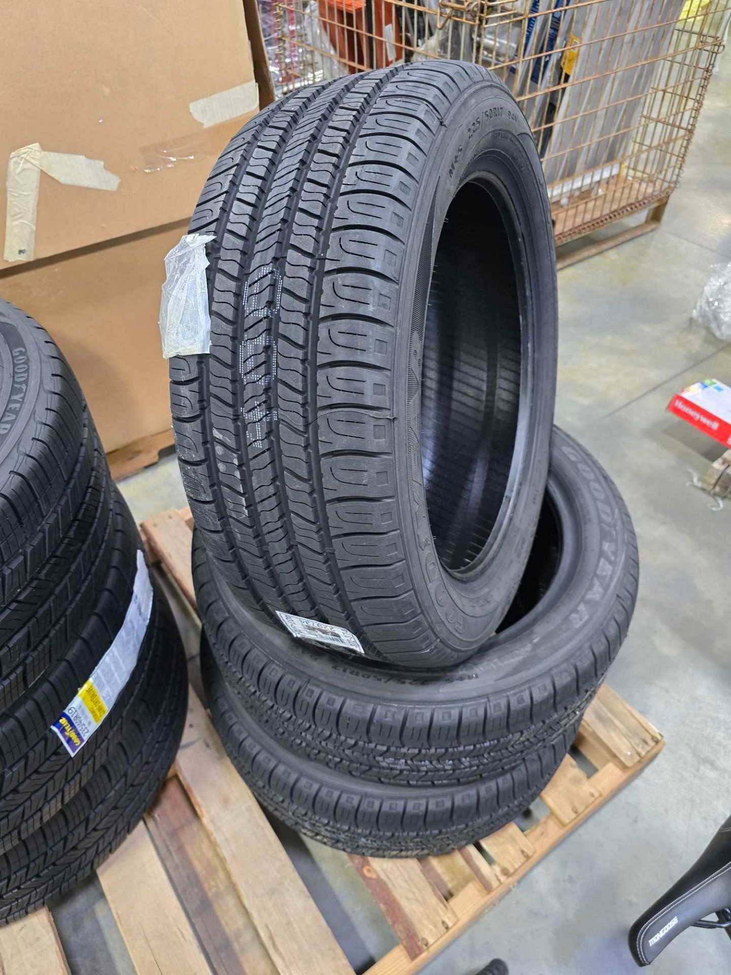 Tires: 3 Goodyear 235 40 R19 and 3 Goodyear 225 50R17 - Image 7 of 8