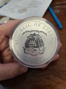 5 oz Rebulic of Liberia Silver Coin